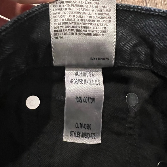 AGOLDE Quinn High Rise Black Mini Skirt - Picture 6 of 9